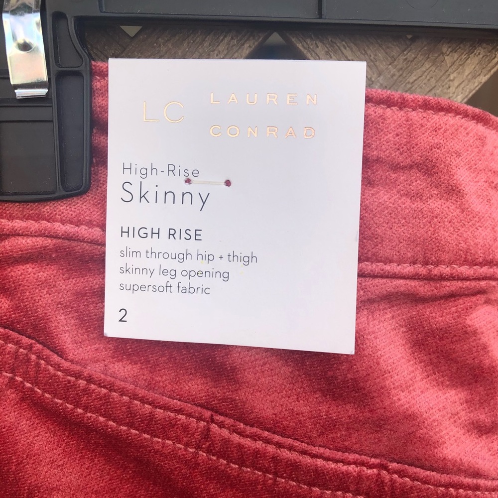 Women’s Lauren Conrad High Skinny Rise Velvet - Picture 3 of 6